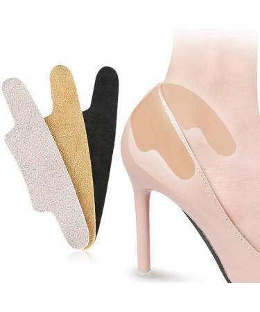 Heel Cushion Pads for Shoes - 3 Pair Set | Flexible Faux Leather Adhesive & Breathable Inserts for Comfort - Buy Online on GoSupps.com
