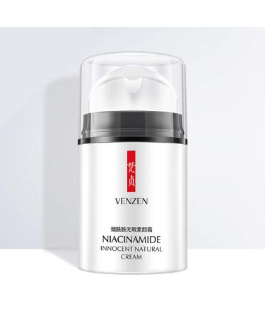 VENZEN Niacinamide Innocent Natural Cream Skin Care Nude Makeup Crystal Clear Texture Moisturizing Vitamin B3 Deep Hydration 50g