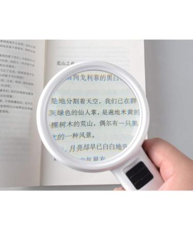 Lighted Magnifier 30 Times Handheld Magnifier 3 LED Luminous Magnifier Suitable for The Elderly to Read and Explore Made in China - Buy Online on GoSupps.com