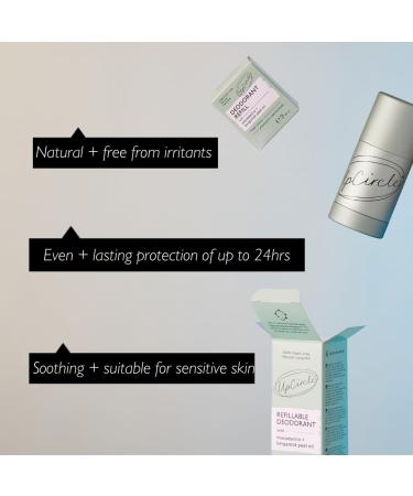 Buy UpCircle Refillable Deodorant with Macadamia & Bergamot - Natural Hydrating 24-Hour Protection - Ideal for Sensitive Skin - International Shipping Available - Buy Online on GoSupps.com