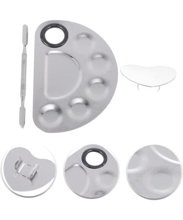 minkissy 1 Set Palette Nail Paint Display Boards Nail Paint Mixing Boards Salon Manicure Paint Boards Make-up Color Mixing Plates Nail Art Paint Boards Stainless Steel Make up Drawing Board 12.5X9.5X1.5CM Silver - Buy Online on GoSupps.com