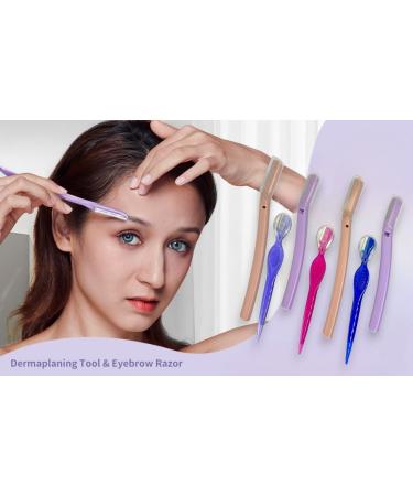 7 Pc Eyebrow Kit - Unisex Brow Grooming & Dermaplaning Tools - 4 Razors & 3 Precision Shapers for Perfect Eyebrows - Buy Online on GoSupps.com