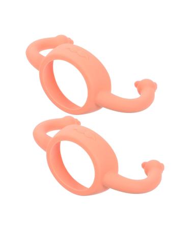 Abaodam 2 Pcs Silicone Bottle Handle Milk Bottle Holder Soft Feeding Bottles Handles Feeding Bottles Holder Silicone Feeding Bottles Handle Silica Gel Wide Mouth Silicone Soft 14.00X5.00X5.00CM As Shown