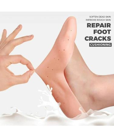 OUTEYE Moisturizing Silicone Gel Socks - Reusable Soft Heel Cushion Sleeves for Ultimate Comfort | International Shipping Available - Buy Online on GoSupps.com