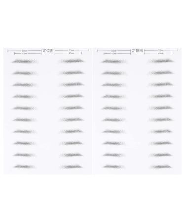 LALAFINA LALAFINA 2 Pairs Hair Care for Women Eco Friendly Fake Eyebrows Strong Real Men Realistic Artificial Style Looking for Natural 2 Pairs