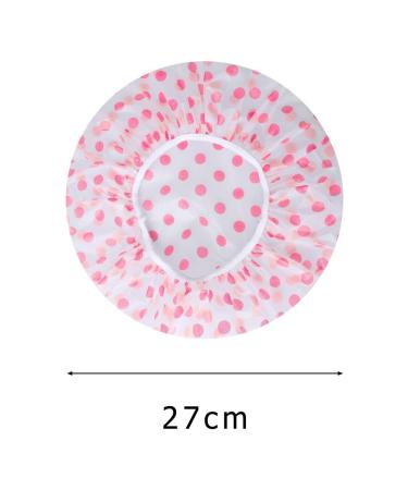 3 Pcs Waterproof Shower Caps - Reusable Plastic Bath Caps for Women | Elastic Band Hair Protection - Buy Online on GoSupps.com