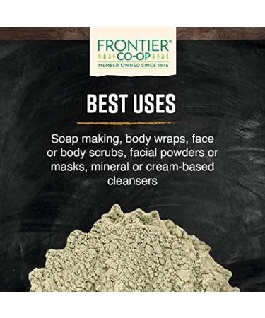 Frontier French Green Clay 16 oz - Pure and Natural Clay for Detox and Skincare - Buy Online on GoSupps.com