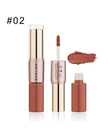 EVELIER 2in1 Lipstick and Lipgloss - Hydrating All Day Coverage | Vegan & Cruelty-Free | Highly Pigmented (Sunkissed Caramel) - Buy Online on GoSupps.com