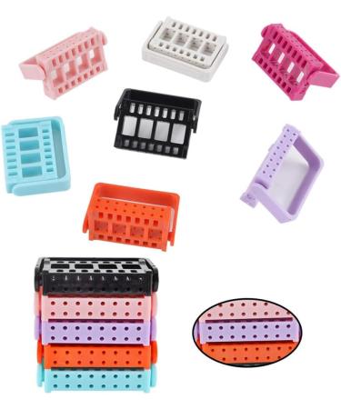 AUklOPVZZ Nail Drill Bits Holder 16 Holes Lightweight Containers Storage Box Adjustable Showing Stands Manicure Drill Accessory Blue - Buy Online on GoSupps.com