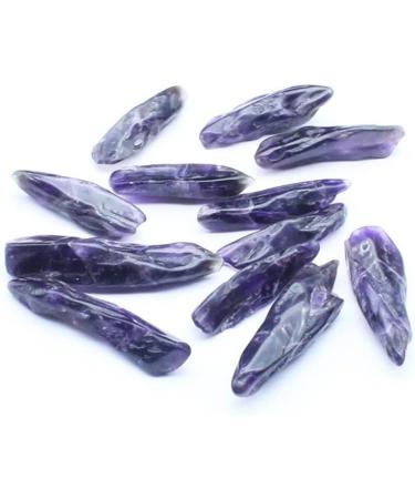 Natural Crystal Rough Natural Crystals and Stones 100g Natural Amethyst Crystal Long Teeth Gravel Rock Quartz Amethystine Raw Gemstone Specimen Decoration Stone for Decoration QINTINYIN - Buy Online on GoSupps.com