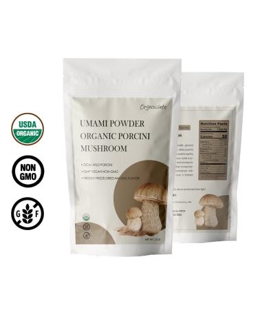 Organic Dried Porcini Mushrooms Powder 3 Oz - Premium Quality Umami Powder - Wild Grown & Handpicked - All Natural 3Oz (85g) - Buy Online on GoSupps.com