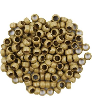 200pcs 2.5mm Copper Nano Rings Beads Hair Extension Nano Rings Beads (Dark Blonde) 200pcs Dark blonde - Buy Online on GoSupps.com