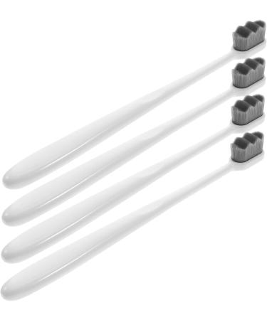 Healvian 8 pcs Soft Toothbrush Set | Extra Soft Nylon 3-Sided Travel Toothbrush for Sensitive Teeth | Gentle Reusable White Toothbrushes - Buy Online on GoSupps.com