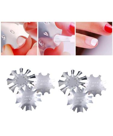 Beaupretty Nail Art Manicure Edge Trimmer - French Smile Line Cutter & Acrylic Nail Cutter (6Pcs 3 Sizes) | Perfect for DIY Nail Designs - Buy Online on GoSupps.com