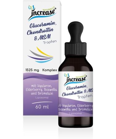  INCREASE Take 3 figure 2 action liposomal glucosamine chondroitin and highly dosed MSM drops 6100 mg daily (549 000 mg in 3 bottles) with hyaluronic Elderberry Boswellia (incense) and - Buy Online on GoSupps.com