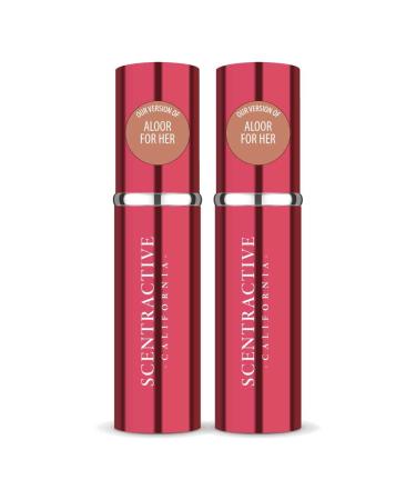 CA Perfume Impression of Aloor For Women Replica Version Fragrance Dupes Concentrated Long Lasting Eau de Parfum Spray Refillable Atomizer Bottle 0.17 Fl Oz/5ml-X2 CHNL ALOOR FOR HER IMPRESSION 0.34 Fl Oz (Pack of 1)