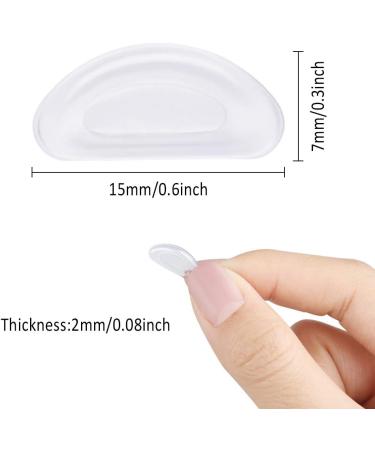 Chudian 60 Pairs Self-Adhesive Silicone Nose Pads for Glasses - Slipproof Transparent Pads for Sunglasses - Buy Online on GoSupps.com