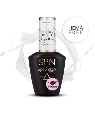 SPN Nails Professional Sugar Baby Builder Bottle Cream Gel Nail Polish 10ml- Builder Gels for Nails Extension - illuminated by a million tiny specks - Salon-Lasting Manicure LED/UV Lamp Curable - Buy Online on GoSupps.com