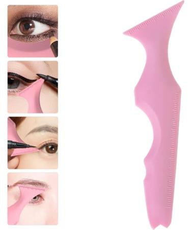 CALLARON Makeup Mascara Silicone Eyeliner Stencils Eyelash Applicator Tool Reusable Mascara Eyelash Shield Guard Tool Eye Spoon Lazy Quick Eye Makeup Eye Makeup Pink - Buy Online on GoSupps.com
