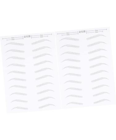 HAPINARY 6 Sheets Pairs Artificial Eyebrow Patch Eyebrow Waterproof Clear Artificial Hairs Eyebrow Gel Black - Buy Online on GoSupps.com
