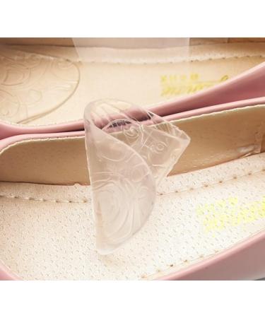 Half Pad High Heel Gel Shoe Cushions - 2 Pairs Floral Clear Inserts for Comfort - Buy Online on GoSupps.com