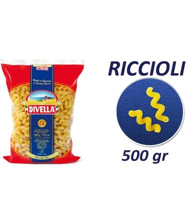  Italian Gourmet E.R. Divella Riccioli N 37 Lot of 24 durum wheat semolina pasta 500 g + Italian box Gourmet Polpa di Pomodoro 400 g - Buy Online on GoSupps.com