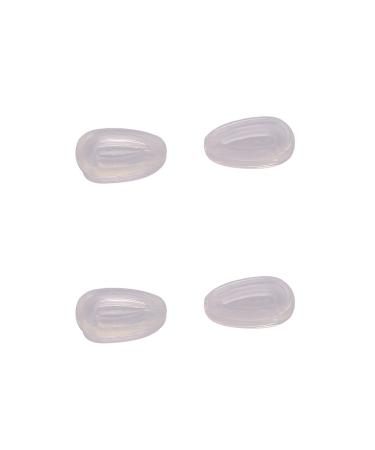 NicelyFit Clear Clip-on Nose Pads for Oakley Glass Frames Keel Holbrook Carbon Blade Tincan Tinfoil Crosshair etc 2 Pairs