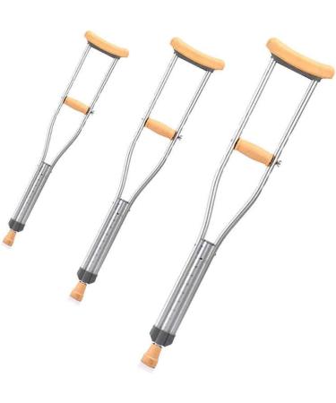 Crutches for Adults Underarm Handicapped Crutches/Canes for Handicapped Persons with Adjustable Length of 103-150 Cm Great for Travel or Work Independence Dubbel -2 - Buy Online on GoSupps.com