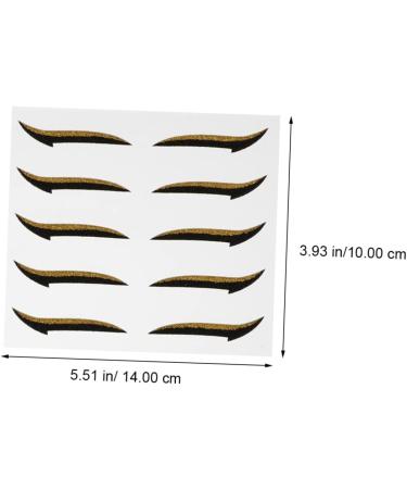 Mikinona Double Sided Eyelid 60 pairs Personalized Eyelid Reusable Charming Eyeliner Double Stickers Tapes Strips 14X10X0.5cmx3pcs Assorted Colorx3pcs - Buy Online on GoSupps.com