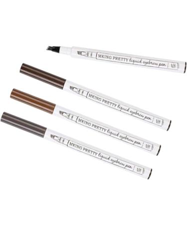 FOMIYES 12 Pcs Waterproof Brow Pencil Waterproof Eyebrow Pen Eyebrow Pencil Tool Miss No Smudge 1 count (Pack of 1) As Shownx3pcs - Buy Online on GoSupps.com