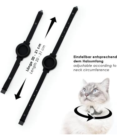 Lucybalu Cat Airtag Collar | Premium Silicone Neck Band for Cats | Safe Comfortable & Lightweight | Apple Airtag Compatible | Neon Pink Cat Tracker - Buy Online on GoSupps.com