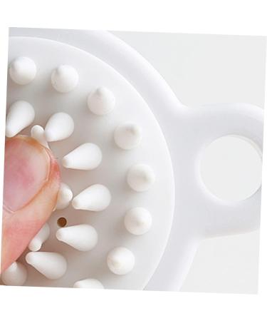 Tovinanna 6 STK Silicone Scalp Massager Shampoo Brush - Head Care & Hair Washing Accessories - White Bathroom Scrubber - Buy Online on GoSupps.com