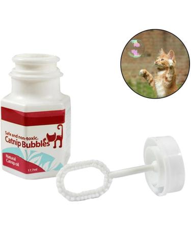 Liquid Catnip Bubbles 0.6oz Catnip Bubble for Stimulating | Funny and Harmless Interactive Kitten Toy for Exercising Reducing Boredom Littryee - Buy Online on GoSupps.com