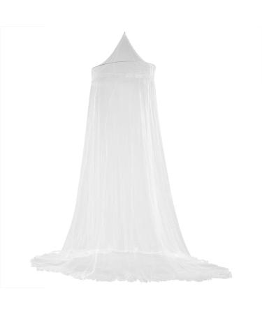 Bed net Bed Netting Elegant Ruffle Lace Bed Canopy for Little Princess Baby Children (White)
