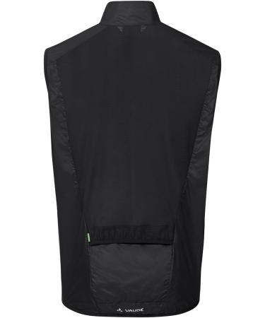 Vaude Matera Air Vest - Ultra-Light Windproof & Water-Repellent Cycling Vest for Men | Reflective Black Racing Bike Gear - Buy Online on GoSupps.com