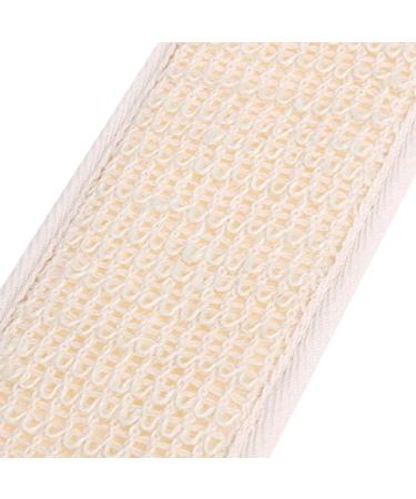 AKOAK Natural Cotton and Linen Bath Towel with Exfoliating Massage Brush - 1 Pack - Buy Online on GoSupps.com