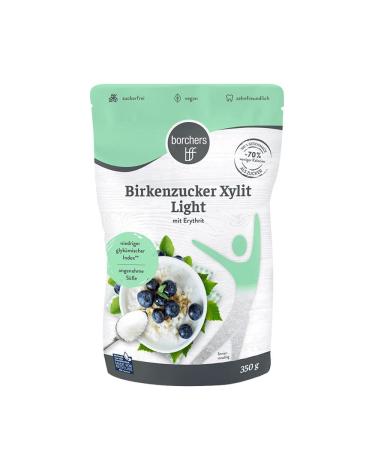 Borchers Birch Sugar Xylitol with Erythritol - Sugar-Free Vegan Tooth-Friendly Sweetness | 350g - Buy Online on GoSupps.com