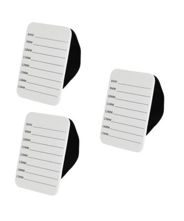 FOMIYES 3 Pcs Grafting Eyelash Tray Lash Holder Eyelash Glue Holder Eyelash Extension Tray Holder Eyelash Hand Plate Eyelash Plate White Fake Eyelashes 1 Count (Pack of 1) Whitex3pcs