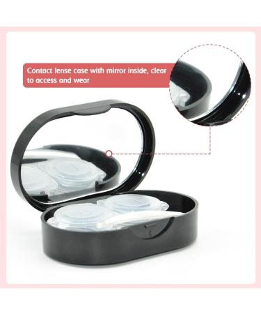 Swirlcolor Portable Cartoon Rabbit Contact Lens Case - 2 Piece Travel Bag with Mirror for Kids & Adults - Buy Online on GoSupps.com