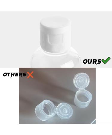 10 Pcs 100ml Plastic Travel Bottles for Toiletries Empty Refillable Transparent Containers Cosmetic Flip Cap Bottles for Toiletries Shampoo Lotions Cosmetics 4pcs Funnels and 2 Sheets Free Labels 05 - Buy Online on GoSupps.com