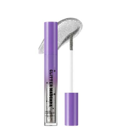 Nankoyal Glitter Mascara for Women Waterproof Mascara Long-Lasting Lengthening Curling Smudge-Proof Waterproof Eyelash Makeup for Women for Weddings Parties Stage Events