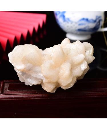 Room Decoration Natural Raw Crystals Rough Zeolite Crystal Cluster and Apophyllite Intergrowth Quartz Stone for Home Decoration Stones Light Grey - Buy Online on GoSupps.com