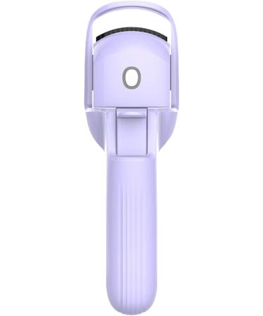 Heated Eyelash Curler | Portable Electric Lash Curling Tool Rapid Heat-up Eye Lash Curler with Temperature Control 3 Modes Silicone Pad for Quick Natural Eye Lashes Purple - Buy Online on GoSupps.com