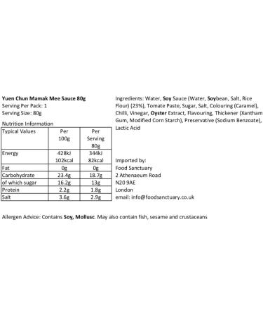 Yuen Chun Mamak Mee Sauce (Packs of 3) by Food Sanctuary - Buy Online on GoSupps.com