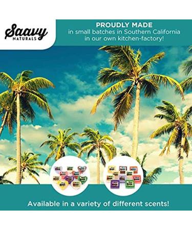 Saavy Naturals Body Soap Bars Gift Set - 6 Natural Scented Soaps: Plumeria Violet Yuzu Lemon & Mango Papaya | International Shipping - Buy Online on GoSupps.com