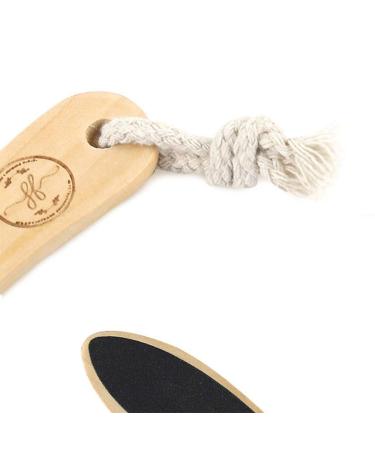 2-Pack Creative Footrest and Heel Filer - Wooden Pedicure Foot Scrubber & Foot Buffer for Smooth Feet - Buy Online on GoSupps.com