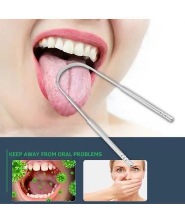 Bizzal Stainless Steel Tongue Cleaner - 2 Pieces for Dental Care & Oral Hygiene - Buy Online on GoSupps.com