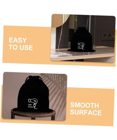 Didiseaon 10 Pcs Velvet Bag Travel Makeup Bag Hair Dryer Bag Hair Dryer Storage Hairdryer Bag Black Flannel 30.00X26.00X0.50CMx5pcs Blackx5pcs - Buy Online on GoSupps.com