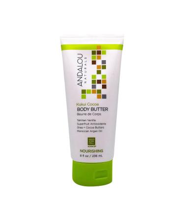 Andalou Naturals Nourishing Body Butter Kukui Cocoa - 8 Fl Oz