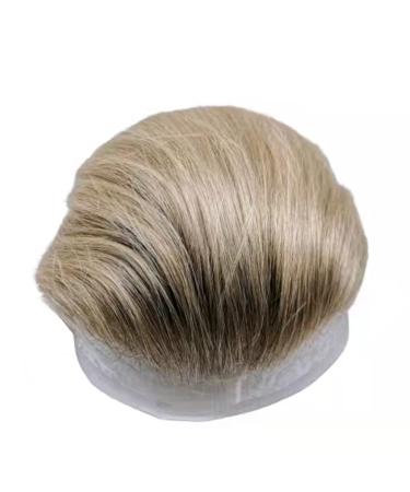 NLW European Human Hair Toupee 10x8 Straight Lace Hairpiece for Men in Light Blonde - T4/613 - Buy Online on GoSupps.com